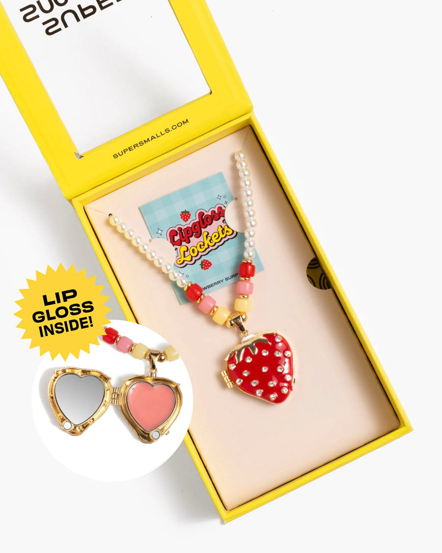 Strawberry Surprise Lipgloss Locket – English Rabbit