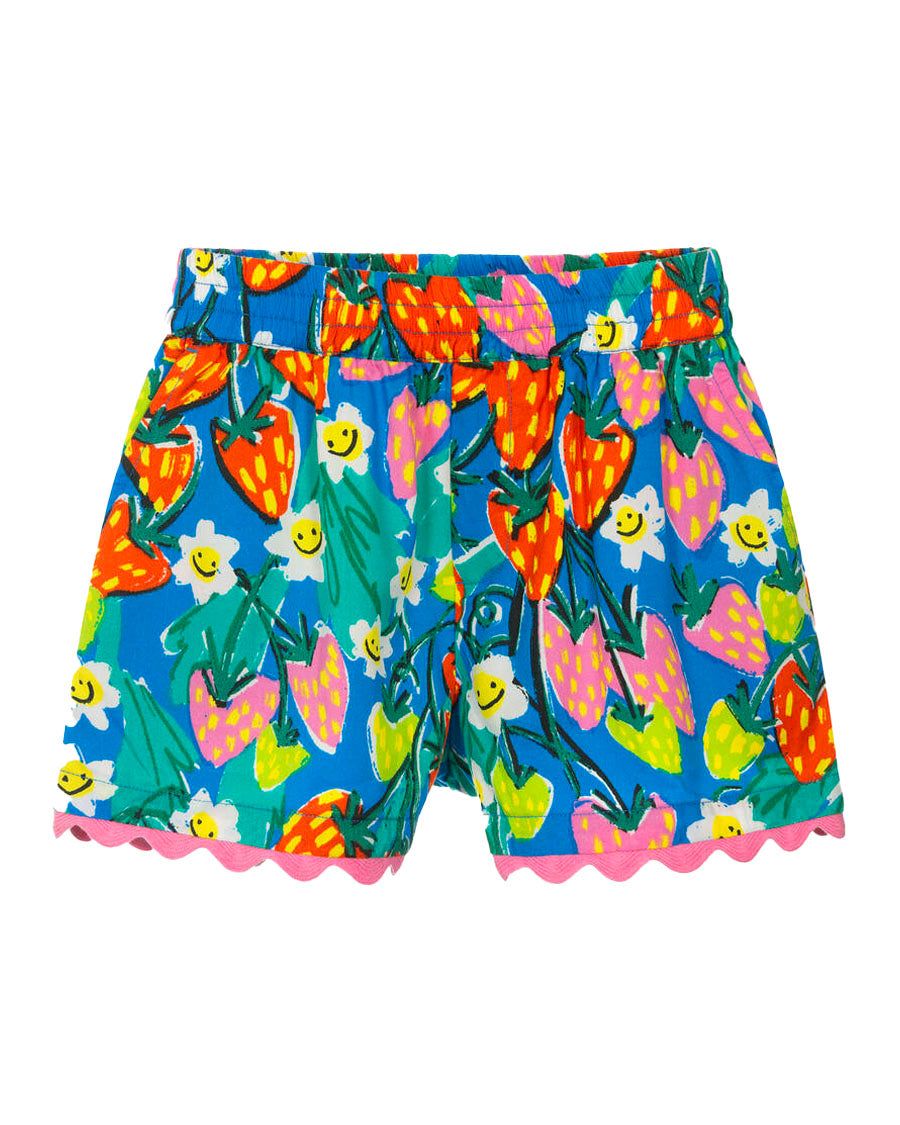Strawberry Print Shorts - Blue/Multi – English Rabbit