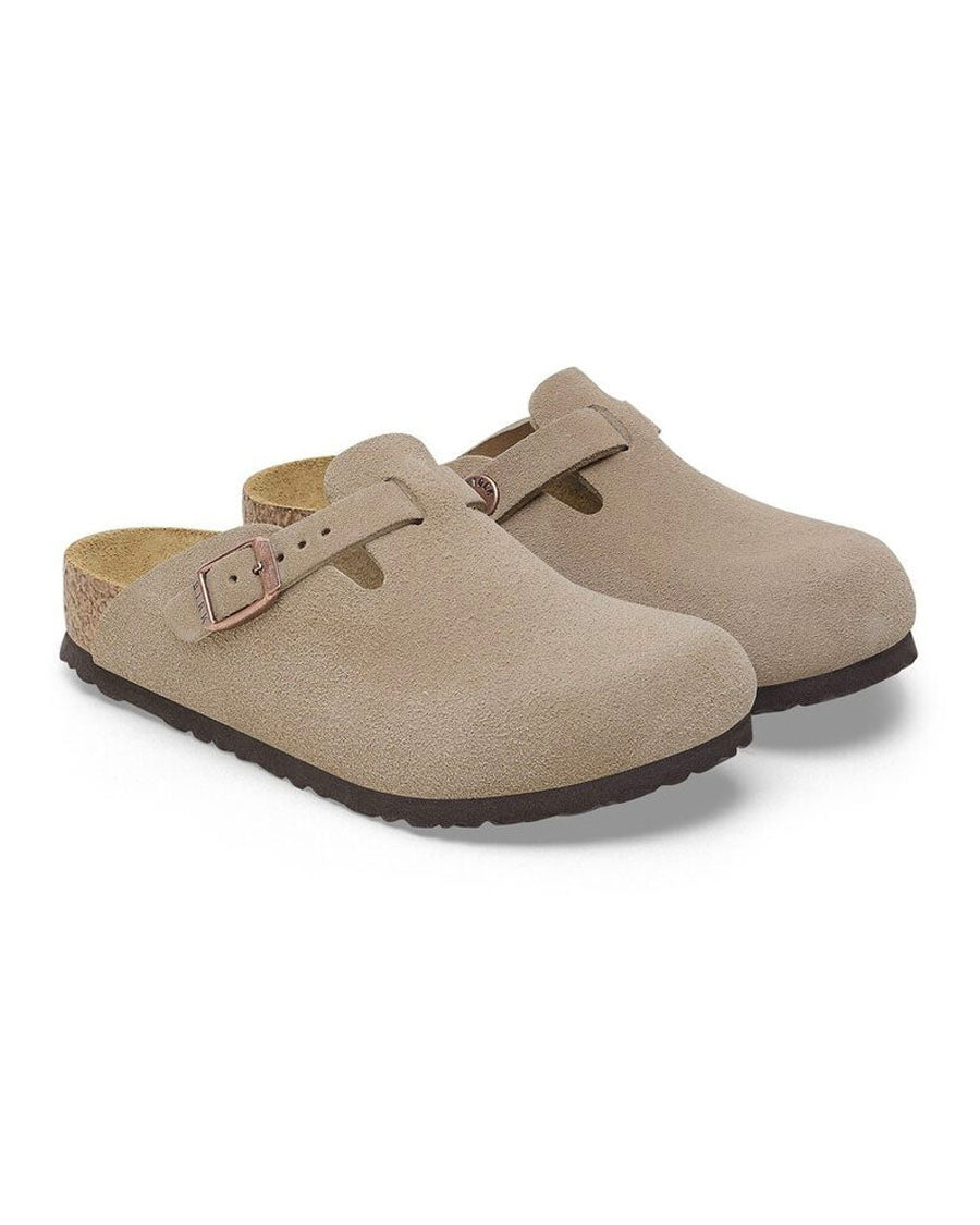 Boston Suede Clogs - Taupe – English Rabbit