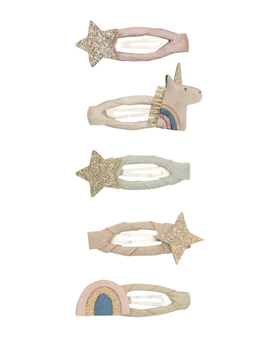 Celeste Unicorn Mini Clips - Pink Multi – English Rabbit