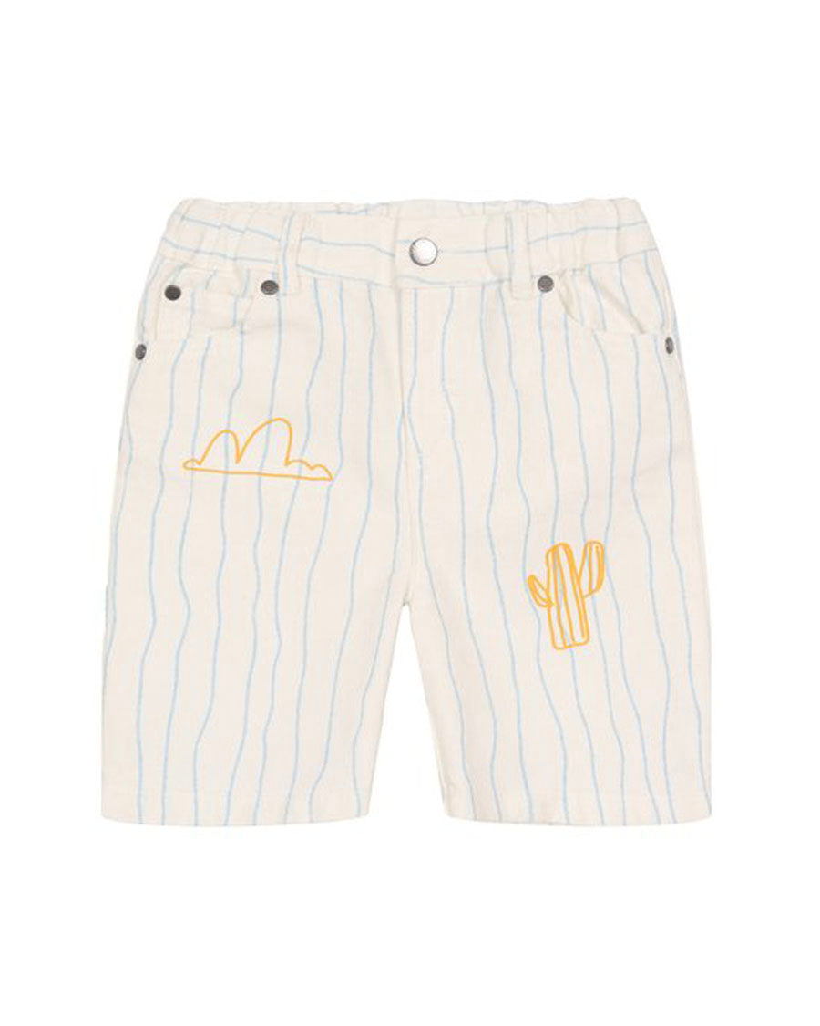 Wiggle Stripes Shorts - White – English Rabbit