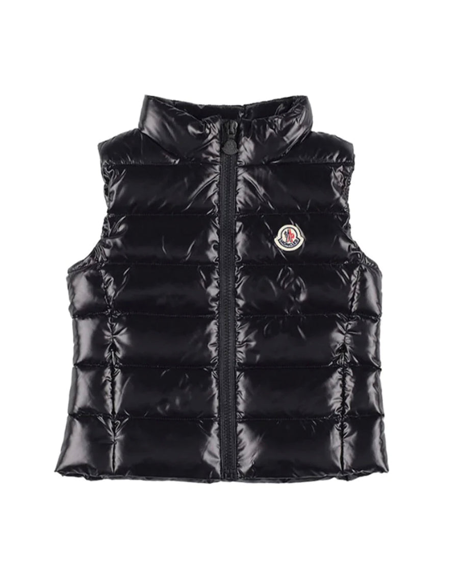 Moncler black down ghany vest Clearance