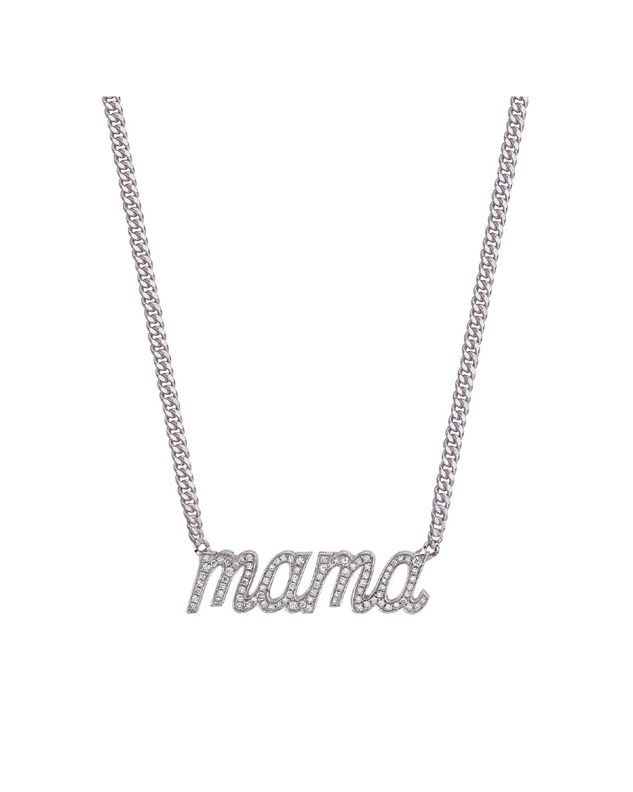 18 Karat Rose Gold Mama Pendant Necklace with Adjustable Chain – Noémie