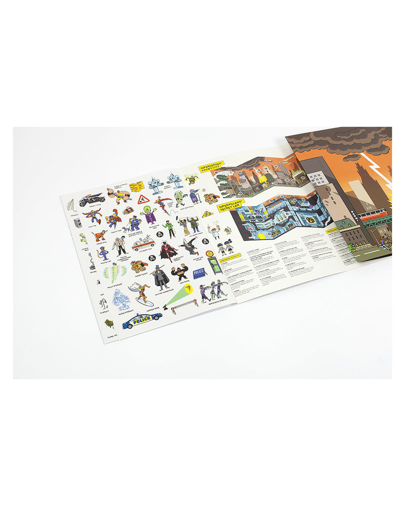 Stickyscapes Super-Heros Stickerbook