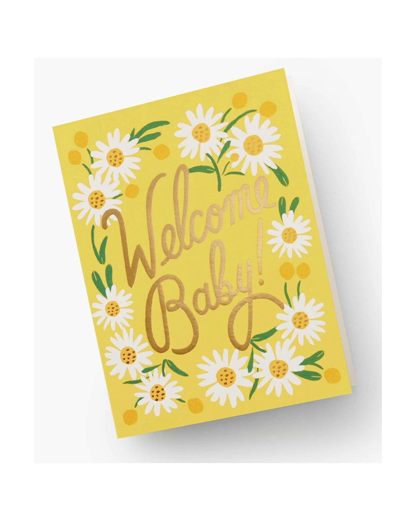 Daisy "Welcome Baby" Greeting Card