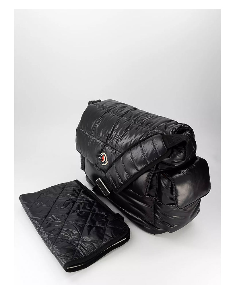 Quilted Mommy Changing Bag - Black
