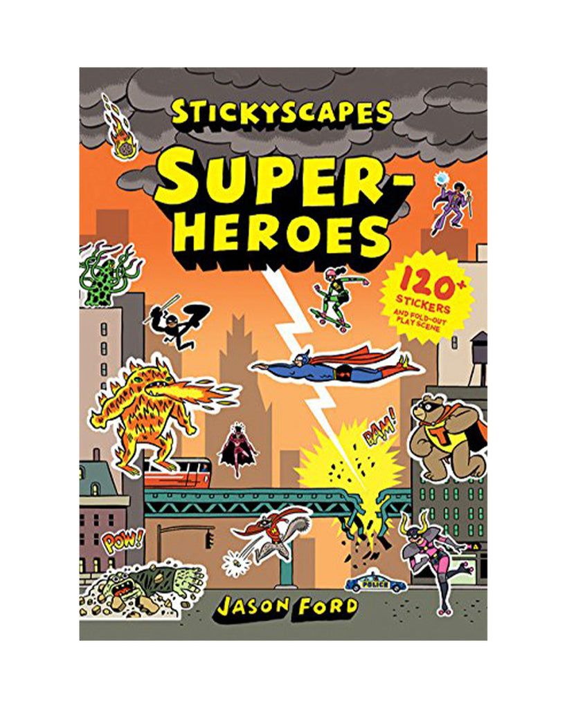 Stickyscapes Super-Heros Stickerbook