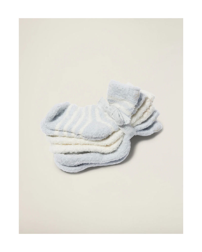 CozyChic Infant Socks (3-Pack) - Blue Pearl