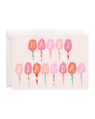 cotton candy happy birthday card