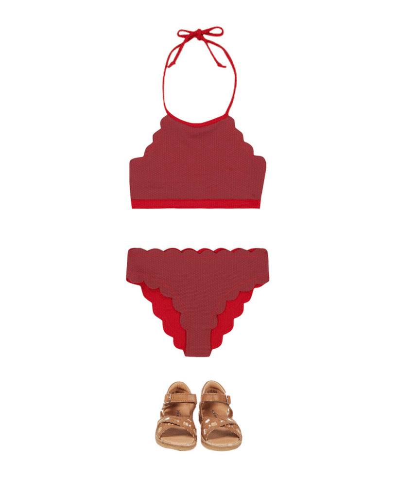 Bumby Mott Reversible Bikini - Red
