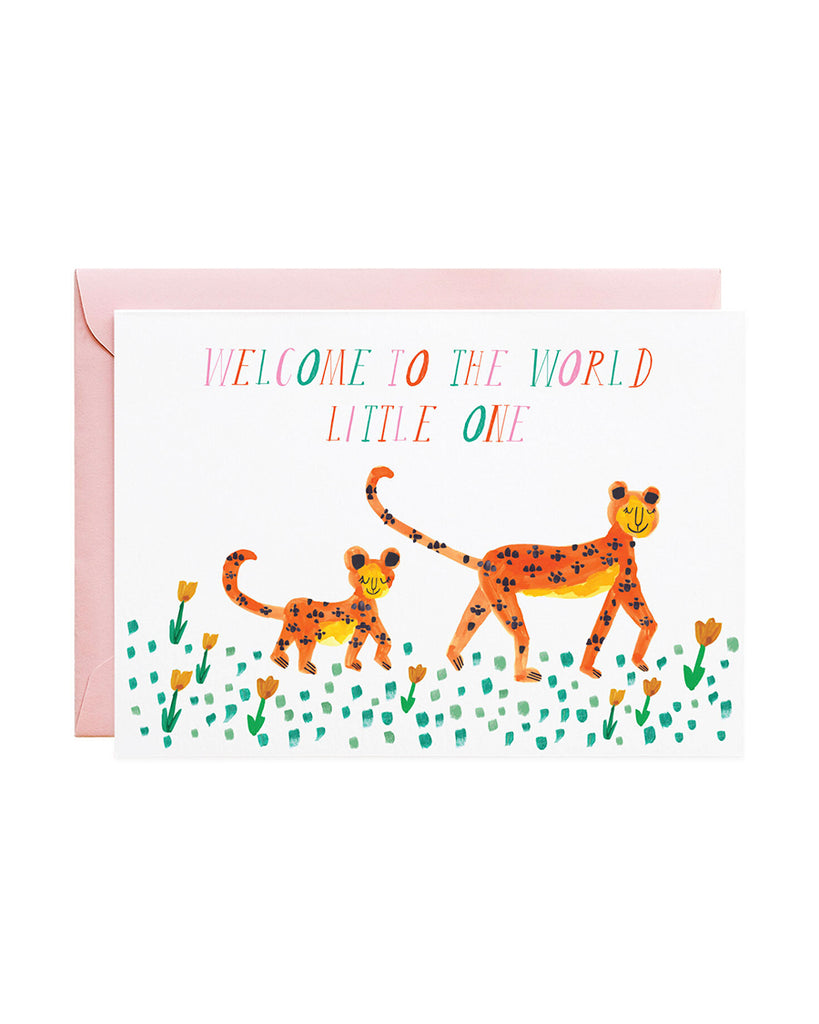 Mummy Leopard Greeting Card