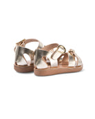 Ancient Greek Sandals Girls Little Vasso In Platinum