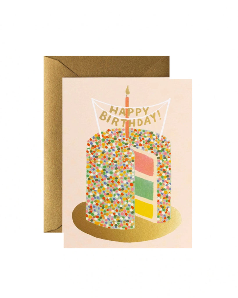Birthday Layer Cake Greeting Card