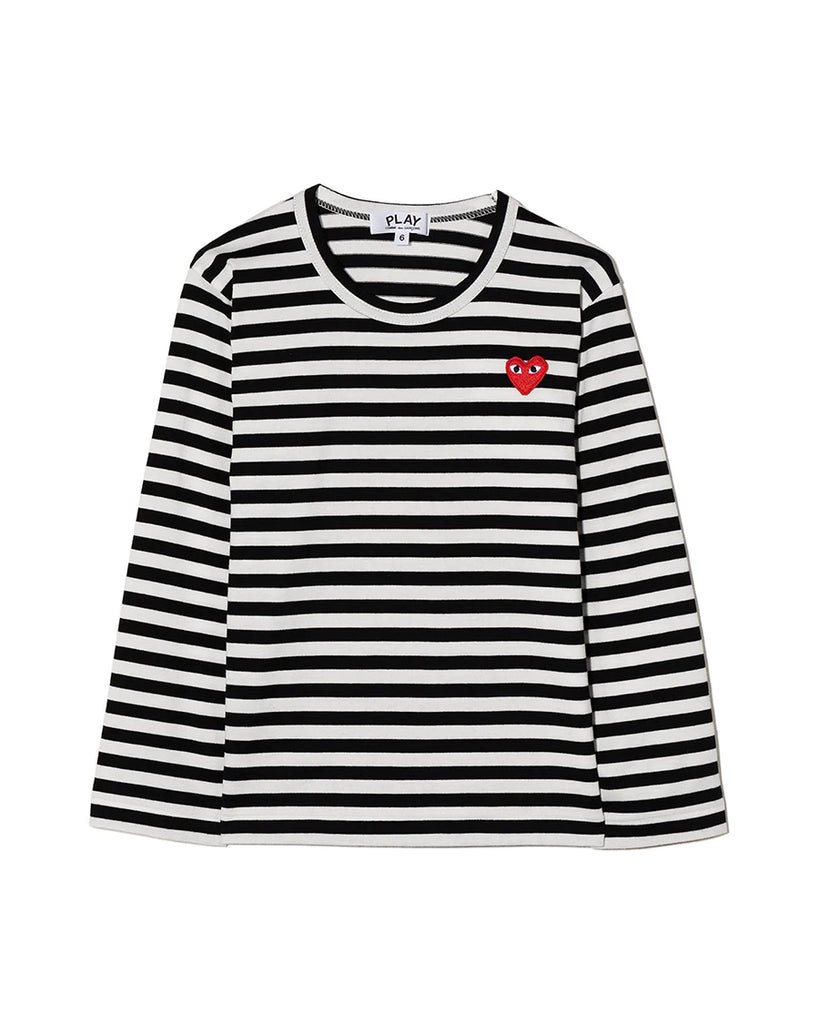 PLAY Stripe Long Sleeve Shirt - Black