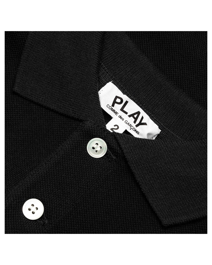 PLAY Heart Logo Polo - Black/Black