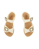 Ancient Greek Sandals Girls Little Irina In White