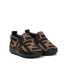 Fendi Baby Allover FF Logo Slip Ons