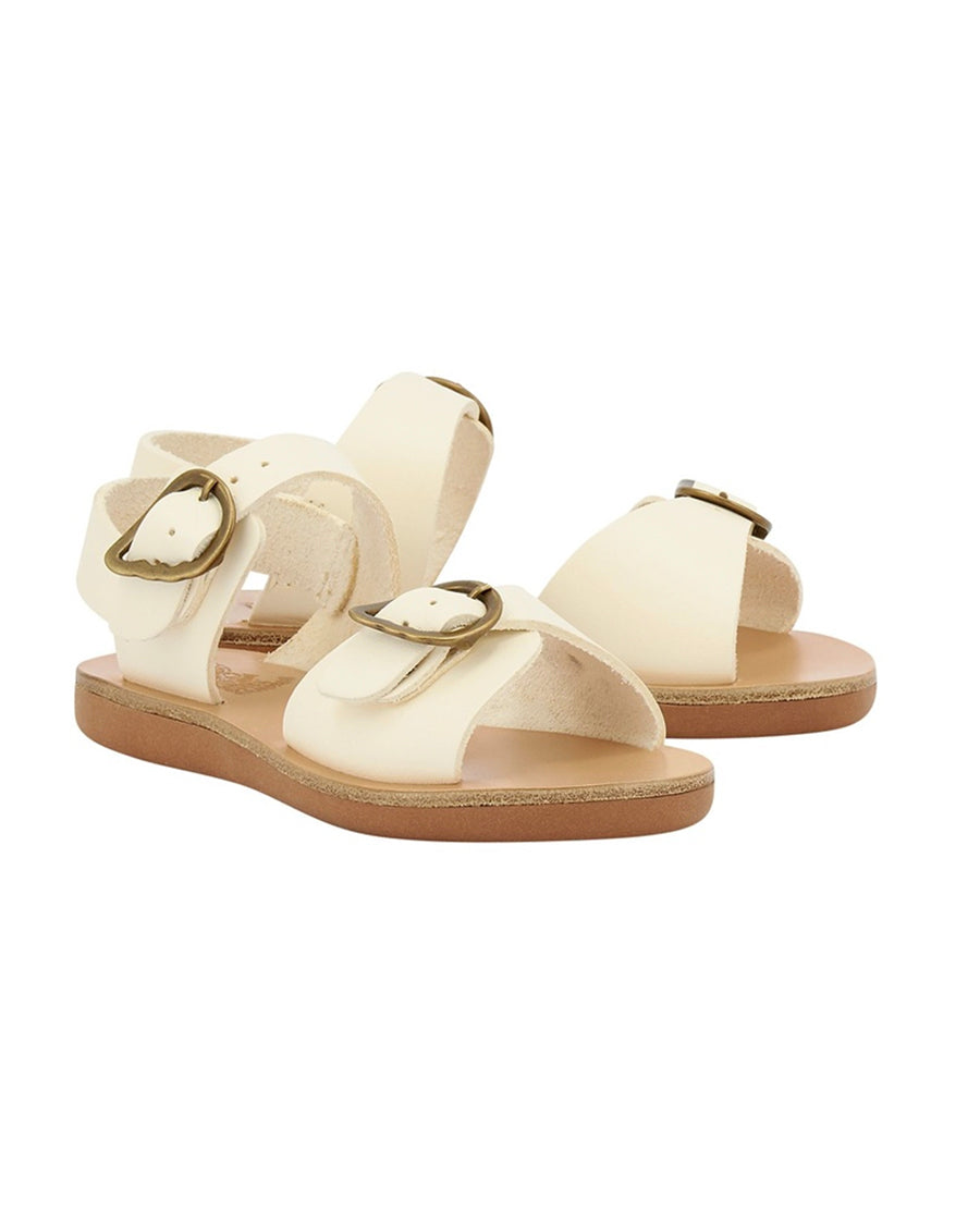 Ancient Greek Sandals Girls Little Irina In White