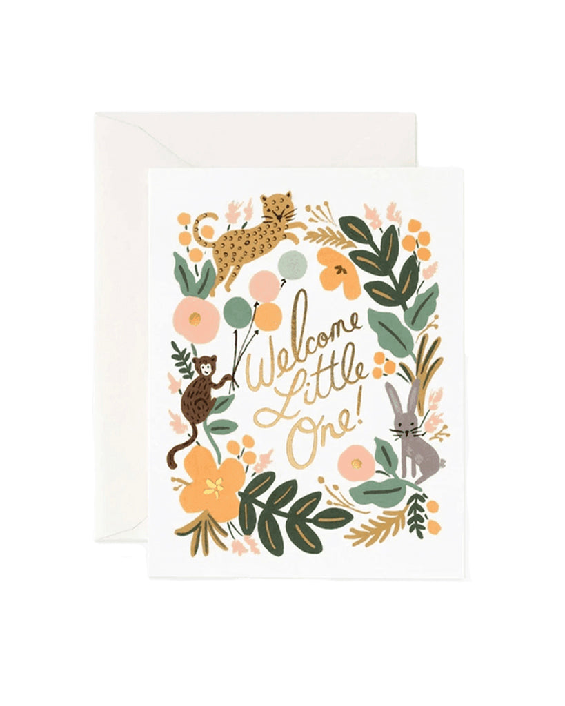 Menagerie "Welcome Little One" Greeting Card
