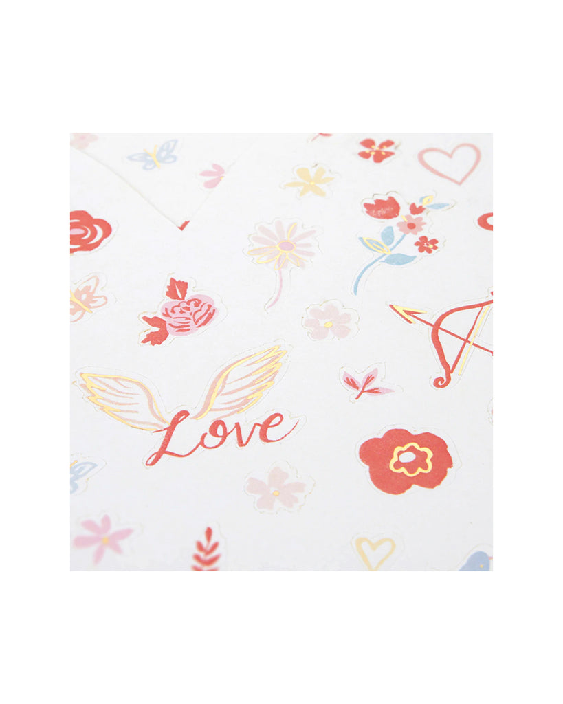 Hearts and Flowers Mini Sticker Sheets
